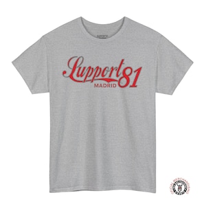 Vintage Motorcycle Graphic T-Shirt: Support 81 Madrid Biker Tee