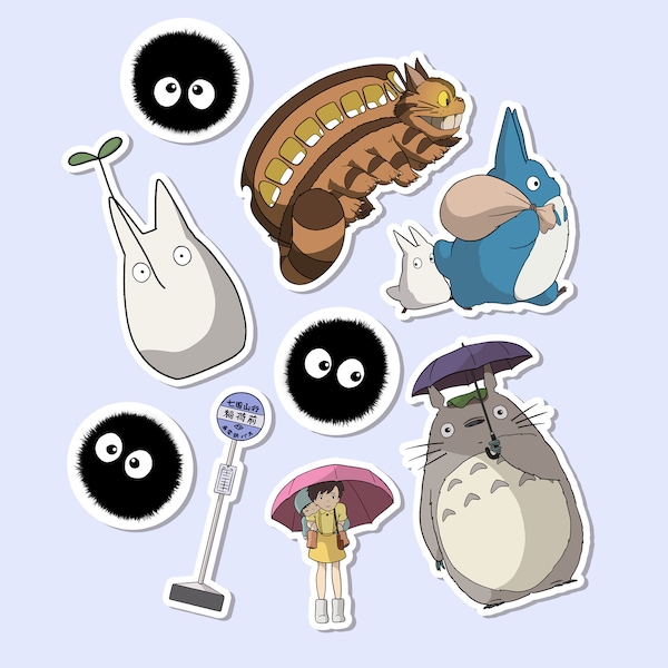 My Neighbor Totoro Stickers | Set of 9