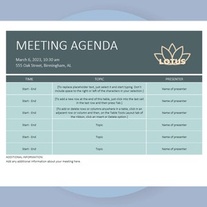 Meeting Agenda Form, Editable Google Docs Meeting Schedule Template, Meeting Planner Document