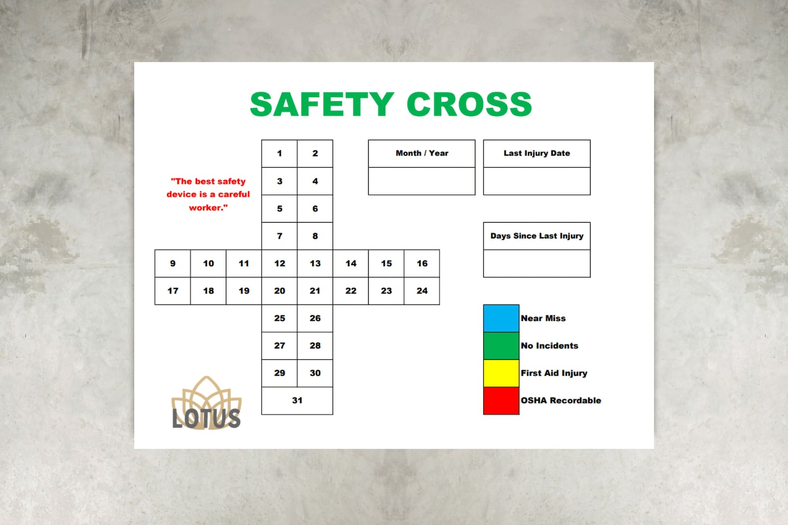 Cruz verde de seguridad formato excel image to u