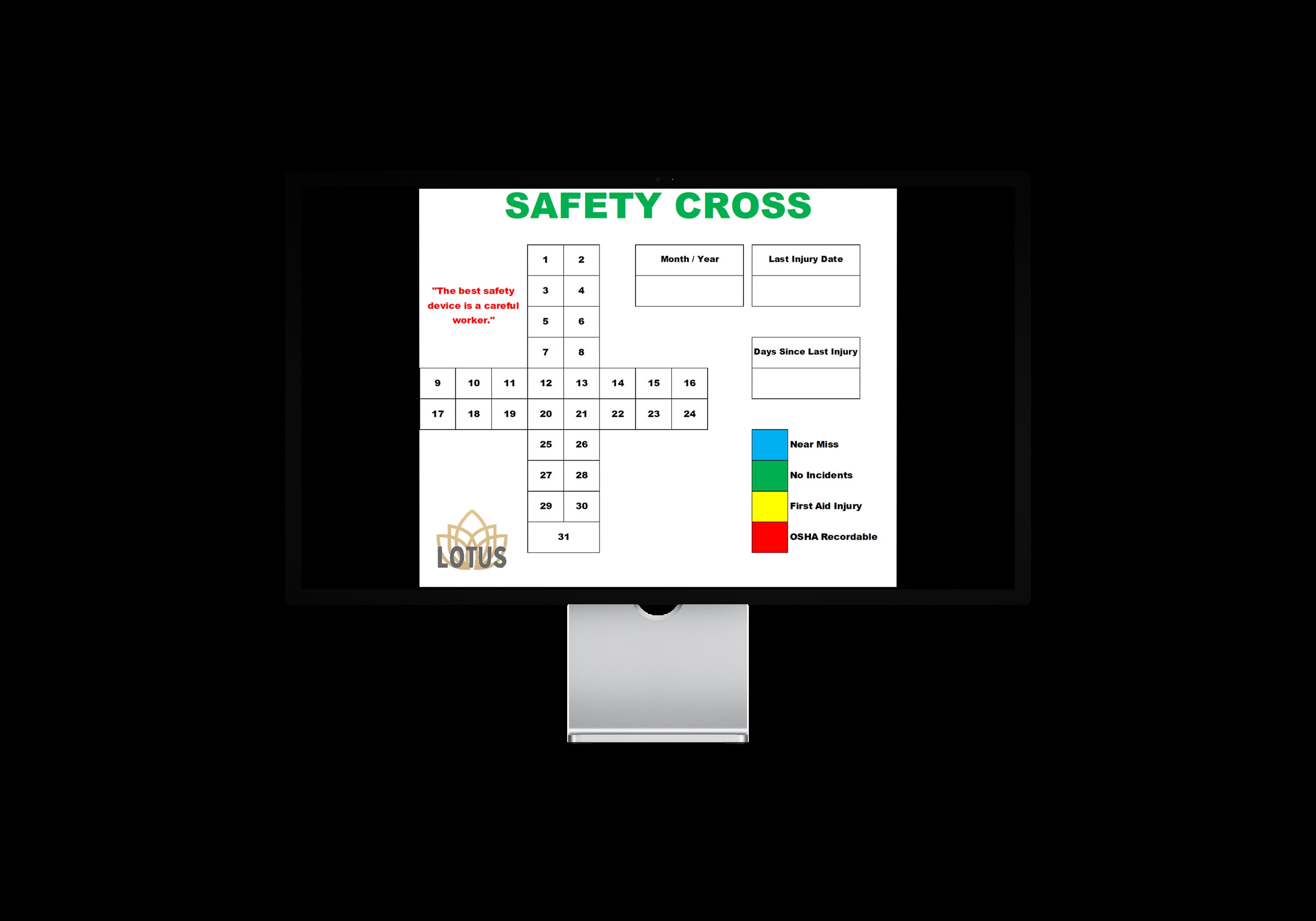 Safety Cross Template Safety Cross Template