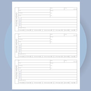 Generic Message Form Printable Phone Memo Message Template, Missed Call Message Form ...