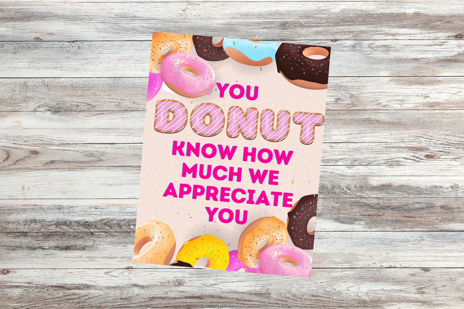 Printable Donut Recognition Flyers | Set of Three Unique Flyers | Donut ...