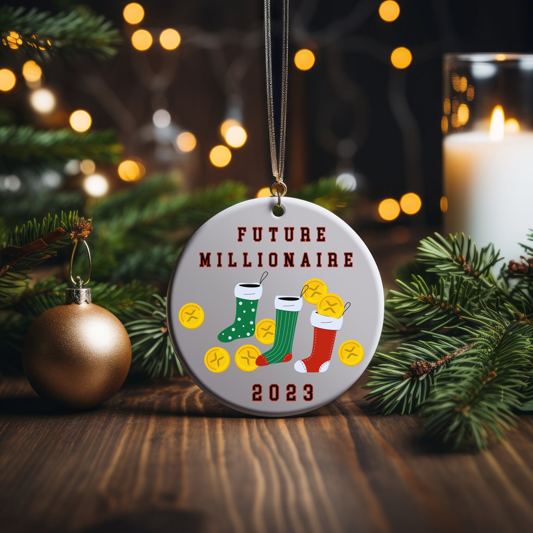 XRP CHRISTMAS ORNAMENT, Xrp Coin, Customized Xrp Christmas Tree Decoration,  Xrp Gift, Xrp Future Millionaire, Ripple Gift, Crypto Gift, Xrp - Etsy
