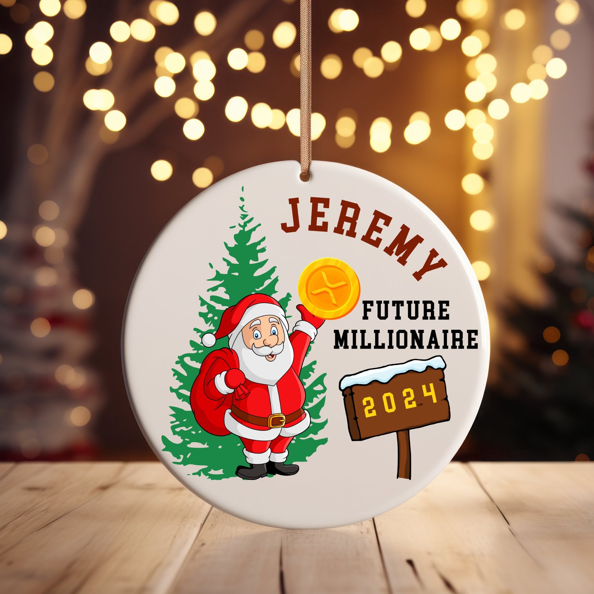 Personalized XRP Christmas Ornament: Future Millionaire Crypto Gift - Etsy