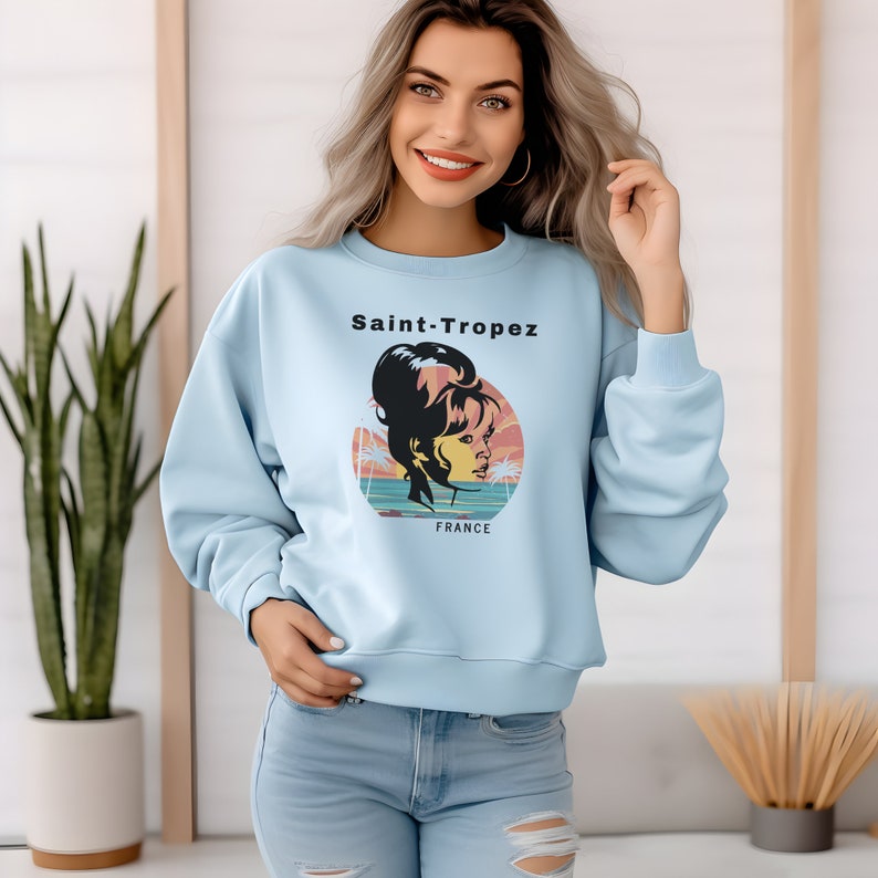 SAINT-TROPEZ Comfort Colors Sweater, St Tropez Shirt, Saint Tropez Trip ...