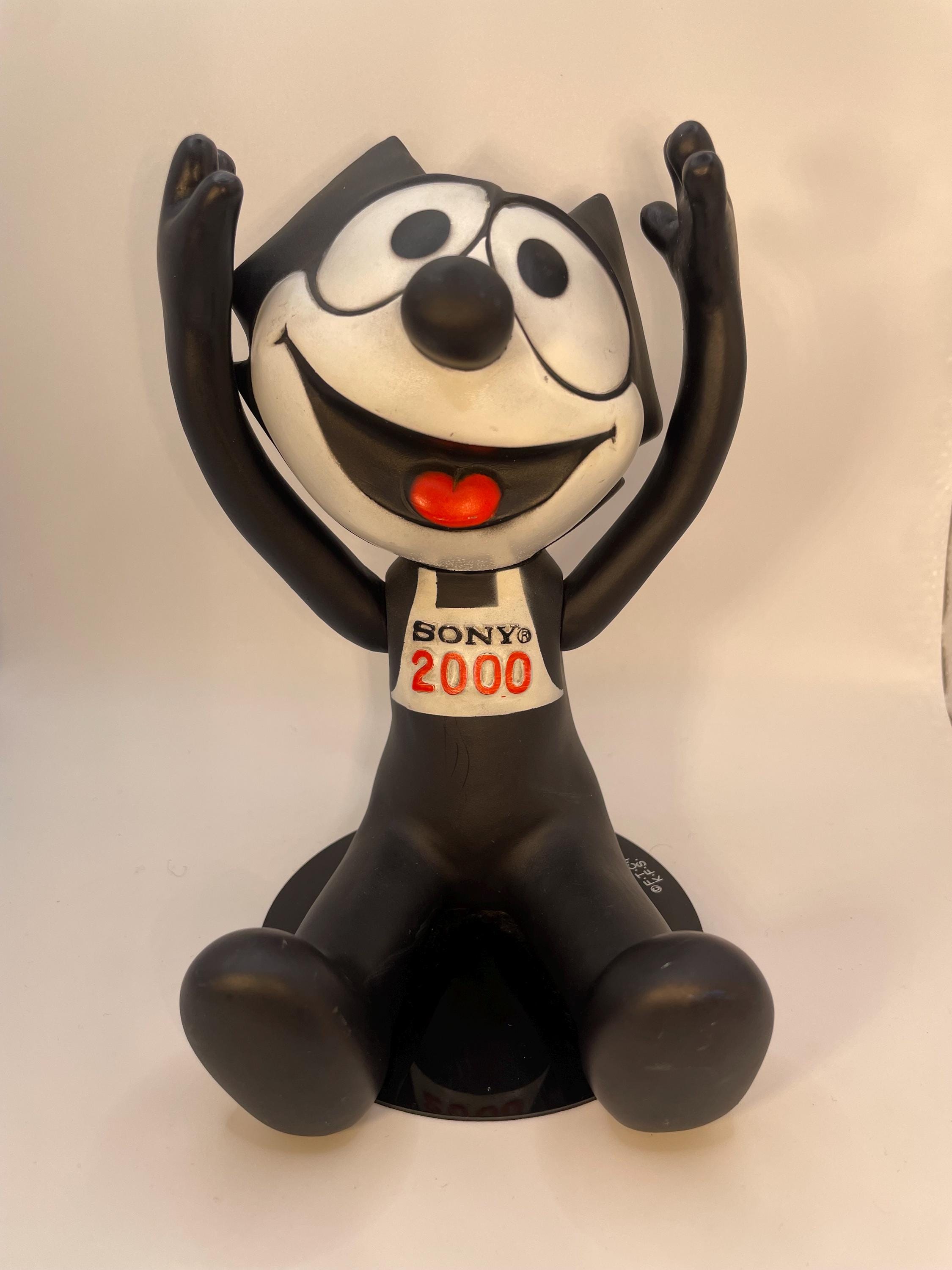 SONY × Felix the Cat Vinyl Figure – Rare 2000 Japanese Advertising