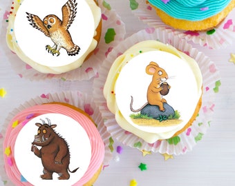 Gruffalo Inspired Edible Cupcake, Cookie or Drink Toppers