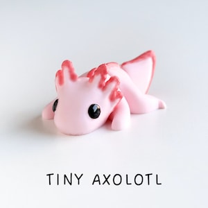 Tiny Baby Axolotl Flexi Toy Sensory Fidget School Autism Focus Toy
