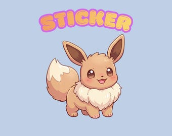 Eevee Vinyl Sticker | Cute Pokémon Decal