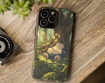 Sleeping Snorlax Forest Phone Case | Pokémon