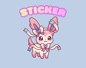 Sylveon Vinyl Sticker | Eeveelutions Pokémon Decal