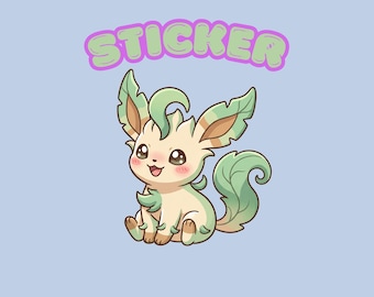 Leafeon Vinyl Sticker | Eeveelutions Pokémon Decal