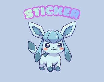 Glaceon Vinyl Sticker | Eeveelutions Pokémon Decal