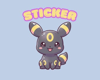 Umbreon Vinyl Sticker | Eeveelutions Pokémon Decal