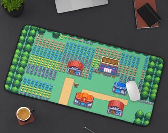 Floaroma Town Desk Mat | Pokémon Retro Village Gaming Mousepad