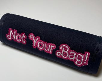 Gepersonaliseerde geborduurd bagagehandvat, poplettertype, aangepaste wrap, hoes, handgrepen voertuiggrijper, rugzakhandvatten, bagageaccessoires