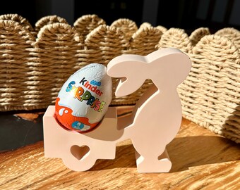 Large Orange Easter Bunny with pull cart | Handmade Easter Bunny | Seasonal Decor | Spring Decor | Home Decor |Jesmonite |Eco| Gift |Present