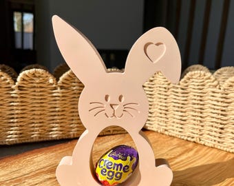 Large Orange Easter Bunny Ornament | Handmade Easter Bunny | Seasonal Decor | Spring Decor | Home Decor | Jesmonite | Eco | Gift | Present