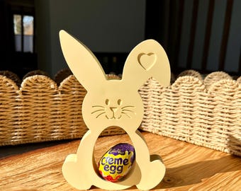 Large Yellow Easter Bunny Ornament | Handmade Easter Bunny | Seasonal Decor | Spring Decor | Home Decor | Jesmonite | Eco | Gift | Present