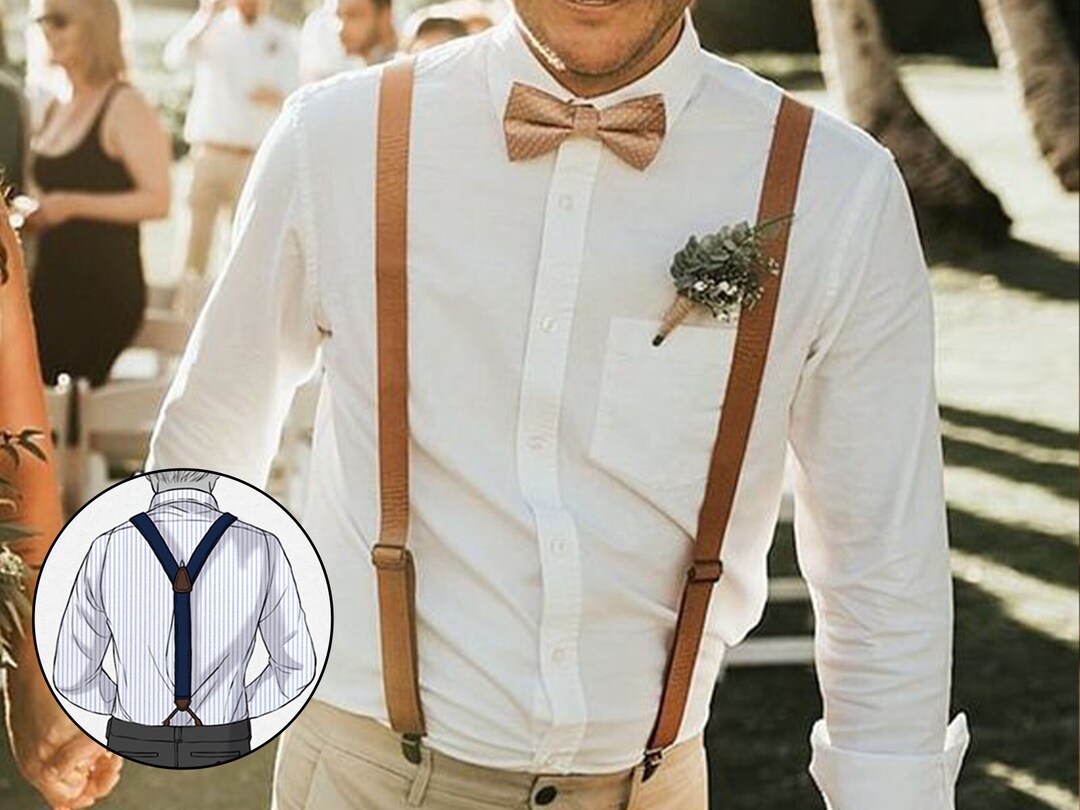 Personalized Suspenderscustom Leather Suspendersvintage - Etsy