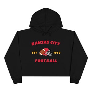 Kansas City Football Chiefs Superbowl Crop Hoodie