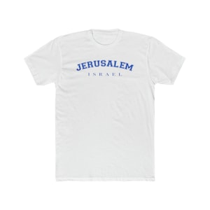 Jerusalem Israel Varsity City T-Shirt- Men&#39;s