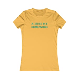 AI Does My Homework Funny Chat GPT T-Shirt- Women&#39;s