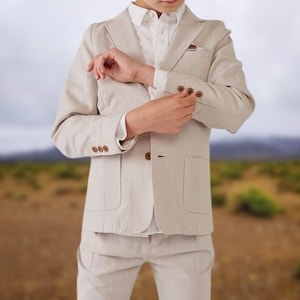 Boys outlet cream blazer