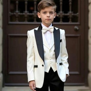 Boy&#39;s Pink 2 Pieces Slim Fit Wedding Suit - Suit For Kids Boys Tuxedo Elegant Suit - Gift For Boy&#39;s Wedding Groom Bespoke Suits