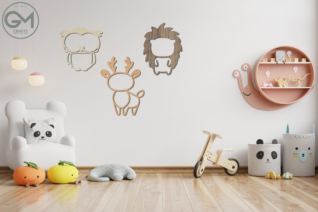 Forest Animals, Trio, Wall Art Set, Children's Bedroom, Nursery, Decor