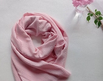 Foulard Écologique Rose Sauvage en Popeline Soyeuse | Made in France | Col léger Printemps, Mariage, Cadeau femme, Fête des mères