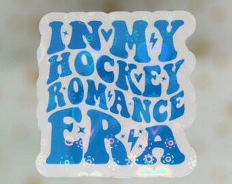 In My Hockey Romance Era Sticker, Vinyl Sticker, Water Resistant Sticker, Romance Reader, Sports Romance