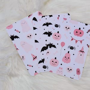 Halloween Kindle Insert,  Clear Case Kindle Insert, Matte Kindle Insert, Pink Halloween Kindle Insert