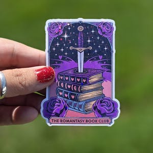 Fantasy Romance Bookish Sticker, Whimsical, Romance, Romantic Sticker, Water Resistant Sticker, Tumbler sticker, Kindle Sticker