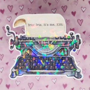 Letters of Enchantment, Divine Rivals Inspired Sticker, Iris and Kitt, Vinyl Sticker, Water Resistant Sticker, Introvert, Kindle Sticker,