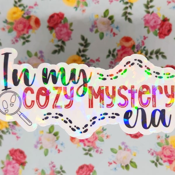 In My Cozy Mystery Era  Sticker, Book Lover Bookish Sticker, iPad Sticker, Kindle Sticker