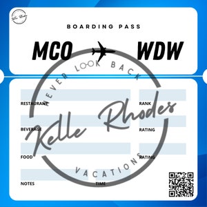 Disney Drinking Boarding Pass