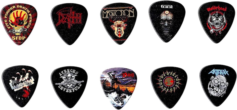 Metal Band Version 2 10 picks in a packMedium thickness 0.71mm image 2