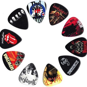 Rock Bands Vol III Guitar Picks 10 picks in a packet Sepultura, Motley Crue & many more image 2