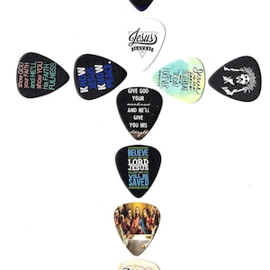 Christian Guitar picks | Jesus Christ Guitar Picks (10 in a pack)