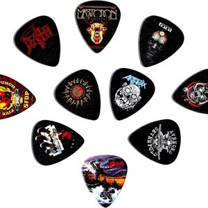 Metal Band Version 2 10 picks in a packMedium thickness 0.71mm image 1