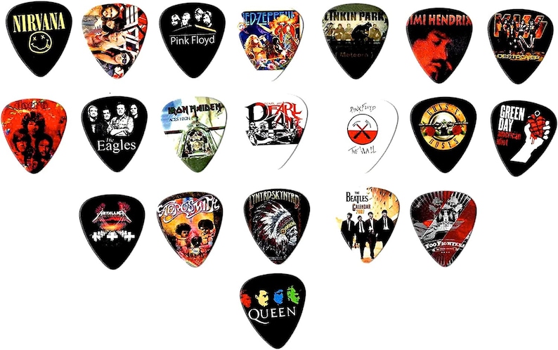 Legendary Bands Guitar Picks Mega-Standard 20 picks in a packet image 2