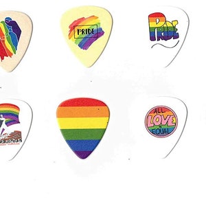 Pride Guitar Picks (10 medium picks in a packet)(LGBT Special Edition)