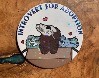 Furry Adoption Pin Badge