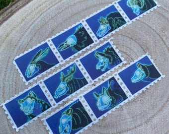 Animal skull stamp washi tape