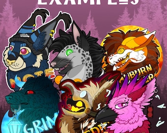 Custom fursona badge