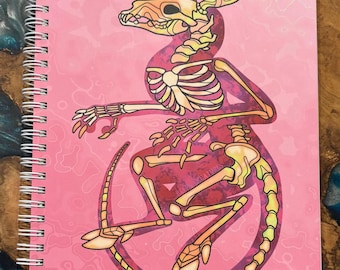 B5 Cryptid skeleton sketchbook