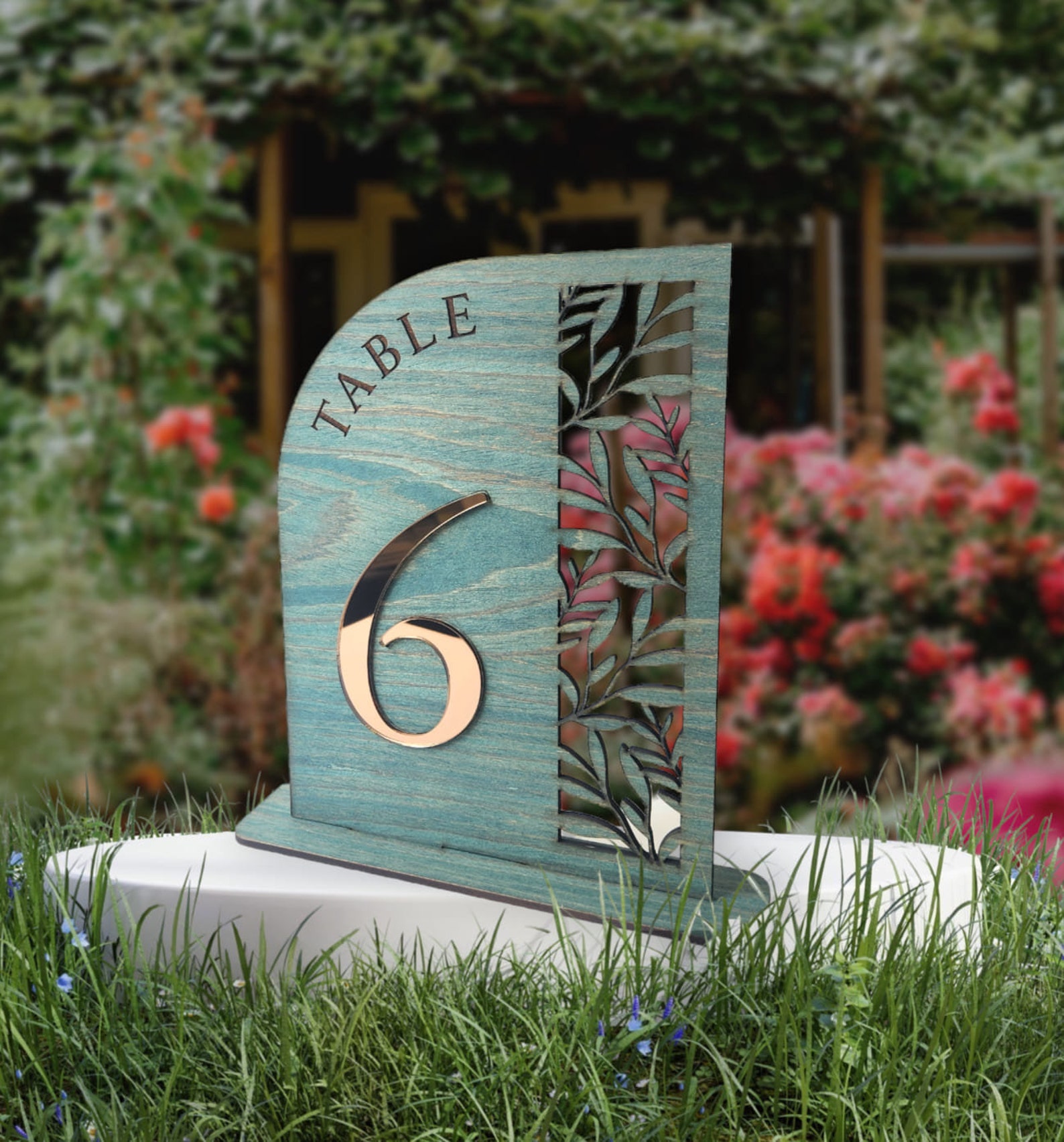 Plywood Table Numbers, 3D Laser Acrylic Numbers, Wedding Decoration ...