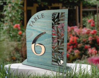 Plywood table numbers, 3D laser acrylic numbers, wedding decoration, event mangement, office projects, conference room